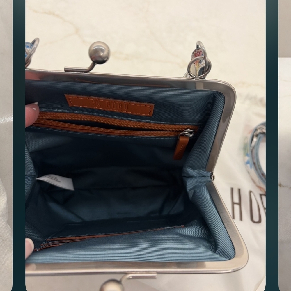 HOBO Floral Bag with Silver Accents. PRICED TO SELL - Picture 3 of 16